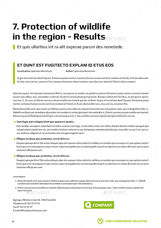 Report Ecological by MrTemplater GraphicRiver